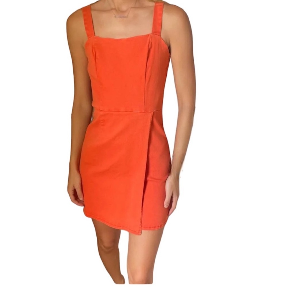 Copper Key Dress Orange Denim Dress